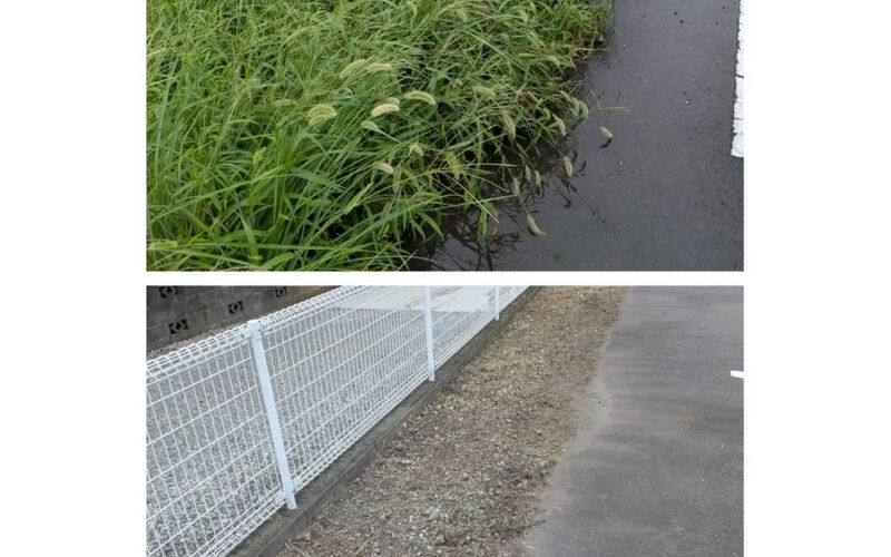 画像7258：🌿 厚木市で除草作業・草刈りを行いました！